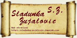 Sladunka Zujalović vizit kartica